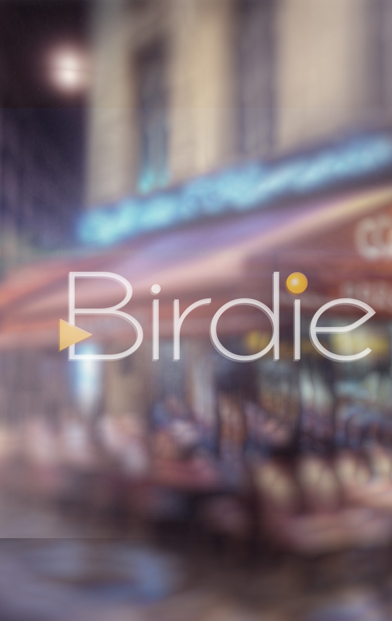 Adhésif vitrine BIRDIE